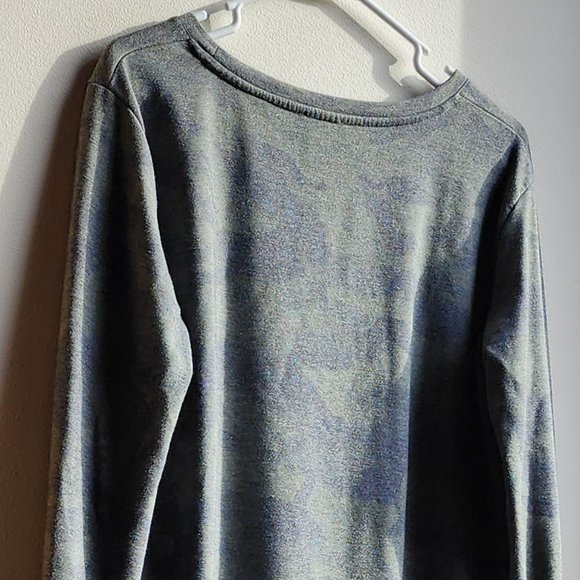 Jane and Delancey Green/Gray Scoop Neck Camouflaged Jersey Size Medium - Picture 9 of 13